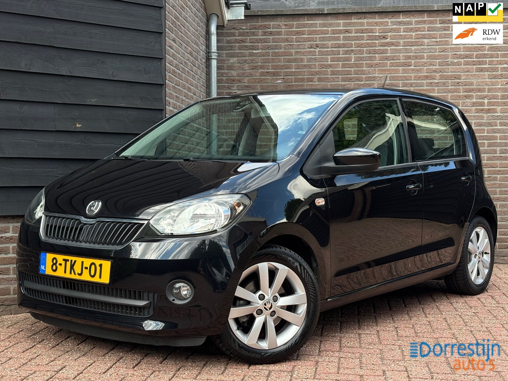 Skoda Citigo 1.0 Greentech Drive | Airco | Cruise | 5-deurs, Auto's, Skoda, Voorwielaandrijving, Euro 5, Stof, Gebruikt
