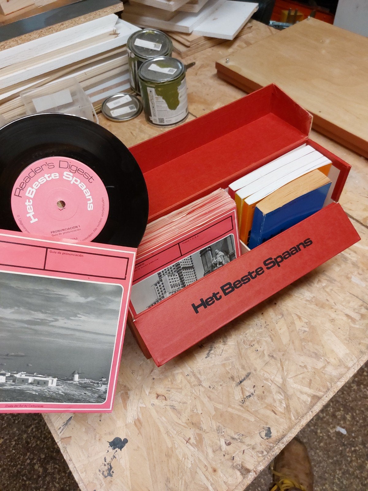 Retro spaans leren Readers Digest, Audio, Tv en Foto, Ophalen of Verzenden, Bandrecorder