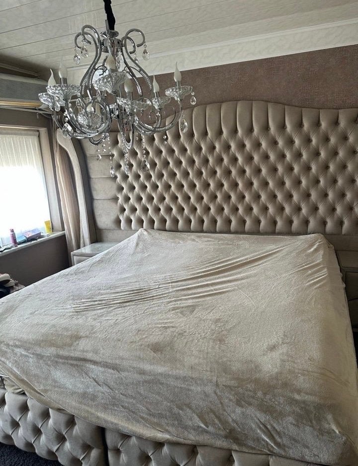 Groot Tweepersoonsbed inclusief nachtkastjes, Ophalen, Zo goed als nieuw, Tweepersoons, 180 cm