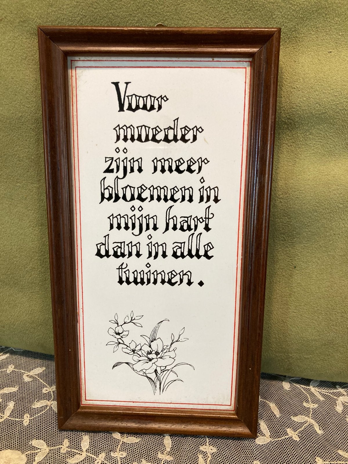 Tegel met spreuk, moeder (170625), Ophalen of Verzenden, Zo goed als nieuw