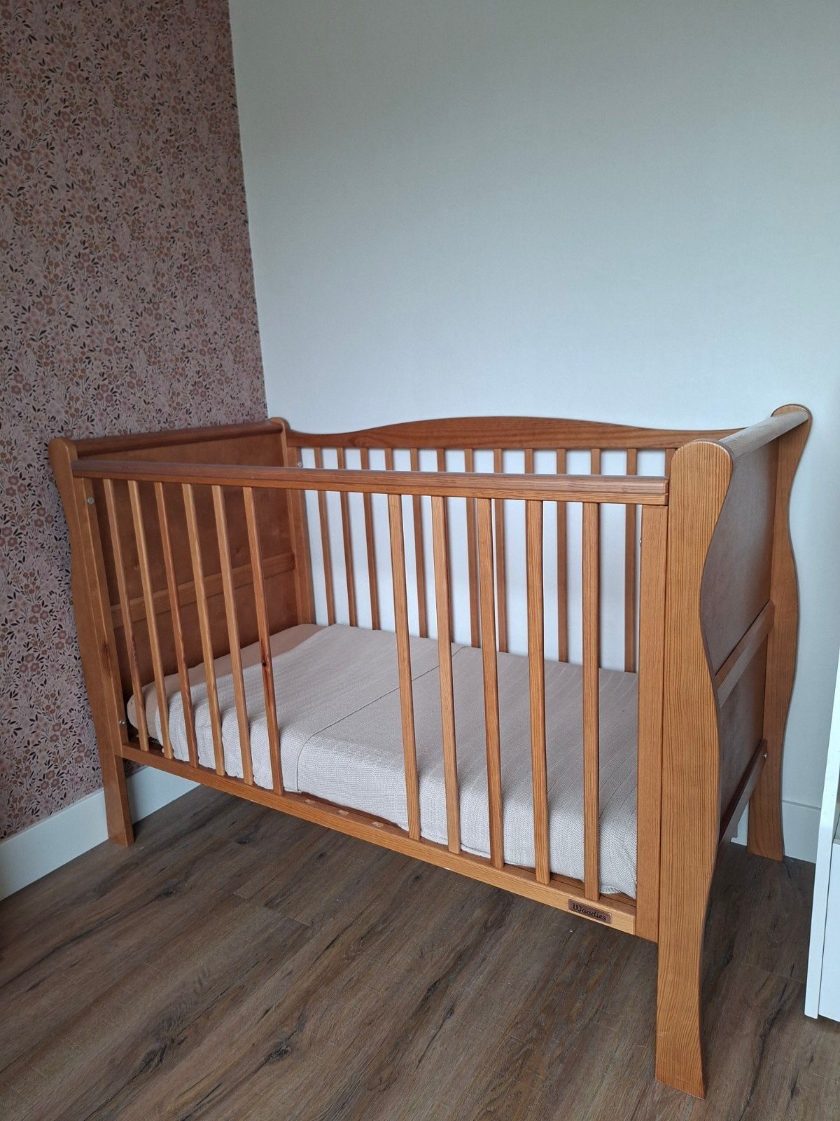 Woodies Noble vintage ledikant 60x120, Ophalen, Zo goed als nieuw, Ledikant