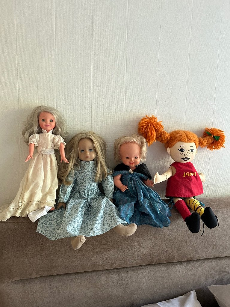 Oude poppen Furga, Bella, Famosa e.a., Ophalen of Verzenden, Gebruikt, Pop