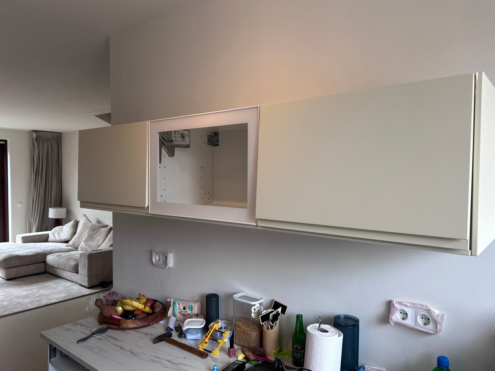 Keukenkast/ wandmeubel, Huis en Inrichting, Kasten | Wandmeubels, Ophalen, Zo goed als nieuw, Minder dan 150 cm, Minder dan 100 cm