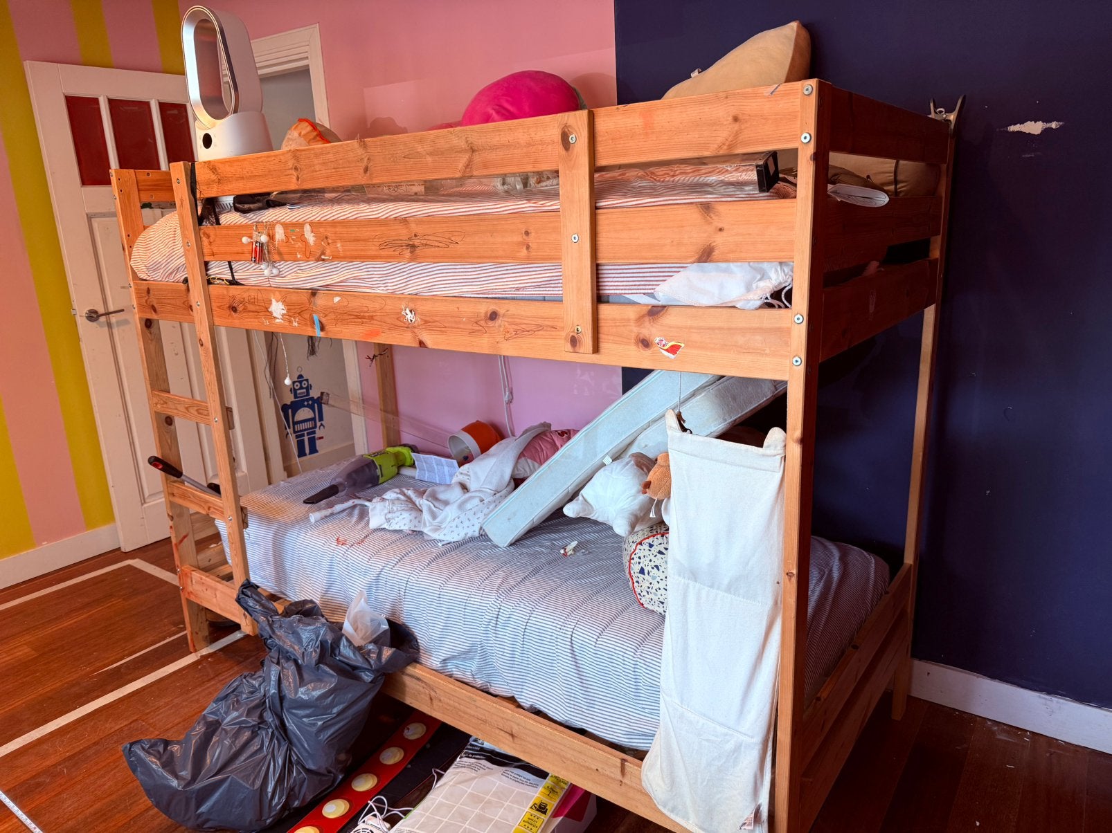 IKEA Mydal houten stapelbed 90 x 200, Ophalen, Gebruikt, Stapelbed