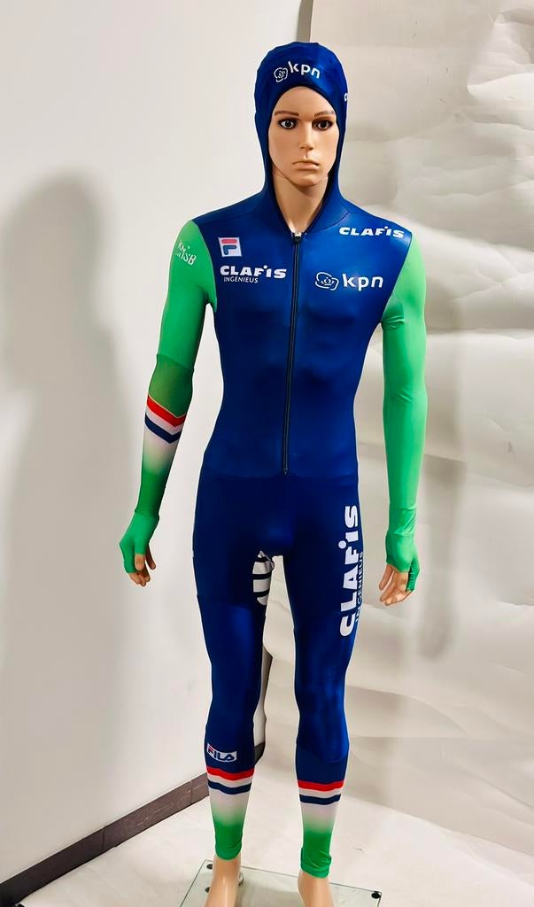 Schaatskleding schaatspak snelpak speedsuit maat L Fila, Ophalen of Verzenden, Zo goed als nieuw