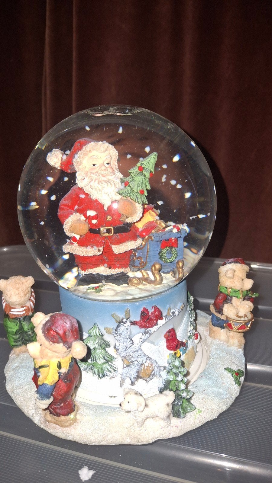 kerst snowbal met muziek, Ophalen of Verzenden, Gebruikt