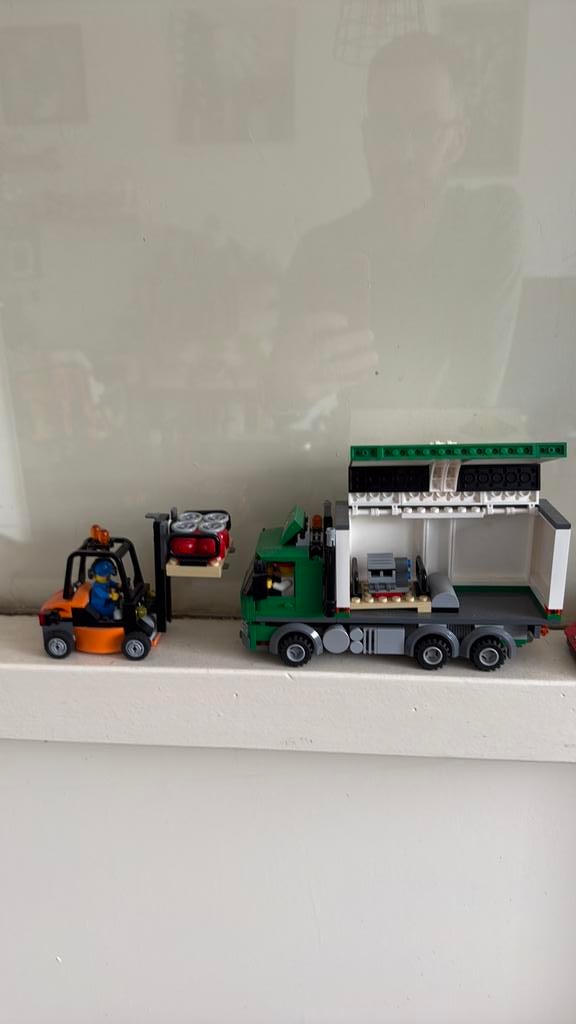 Lego vrachtwagen en heftruck, Ophalen, Zo goed als nieuw, Bus of Vrachtwagen, Overige merken