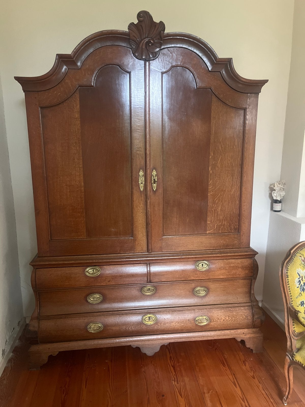 Antiek Hollands Kabinet ca. 1800 - Eikenhout, Ophalen of Verzenden
