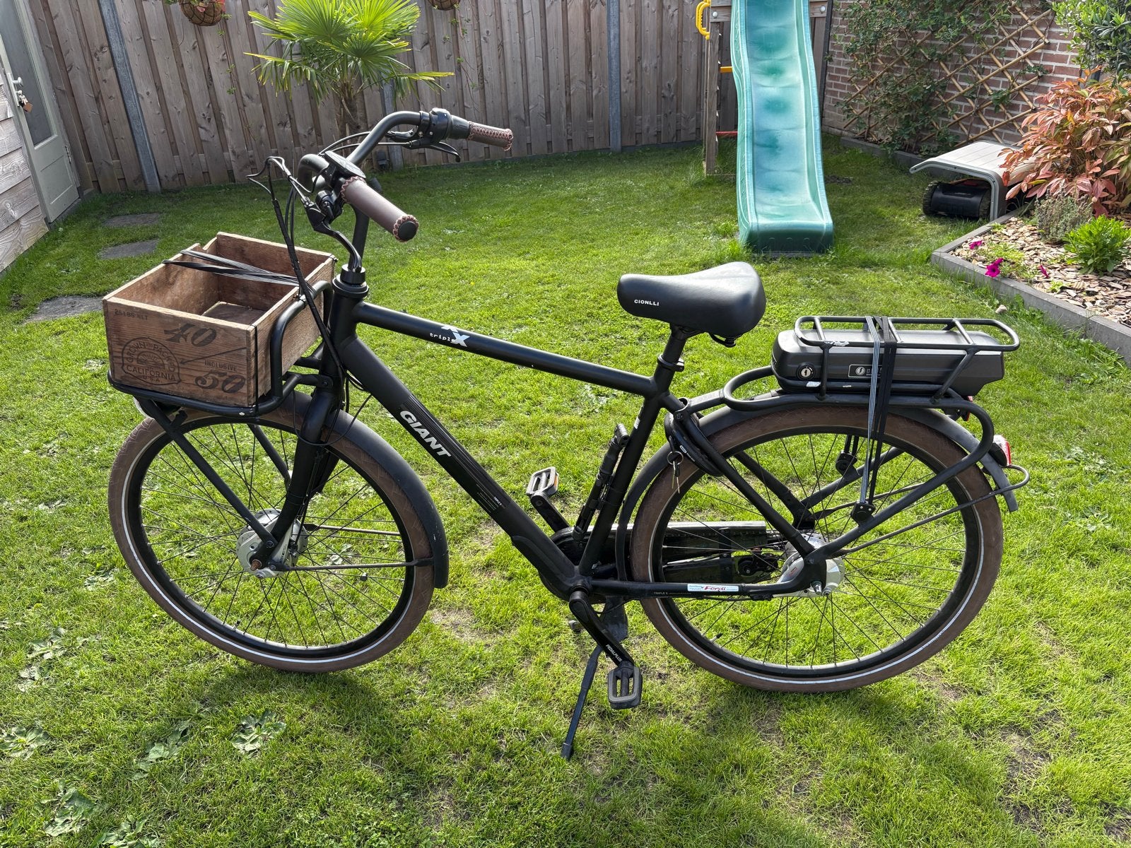 Giant Triple X Urban Lifestyle E-bike - Matzwart 500Wh, Fietsen en Brommers, Ophalen, Gebruikt, Giant, 51 tot 55 cm