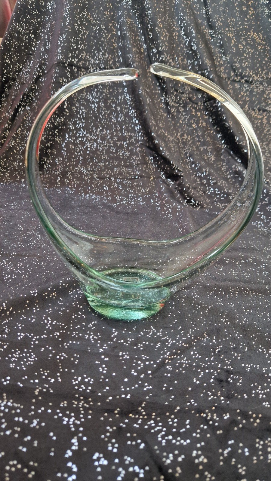 Vintage Spaanse Glazen Mandvaas – Handgeblazen – Jaren 70, Ophalen