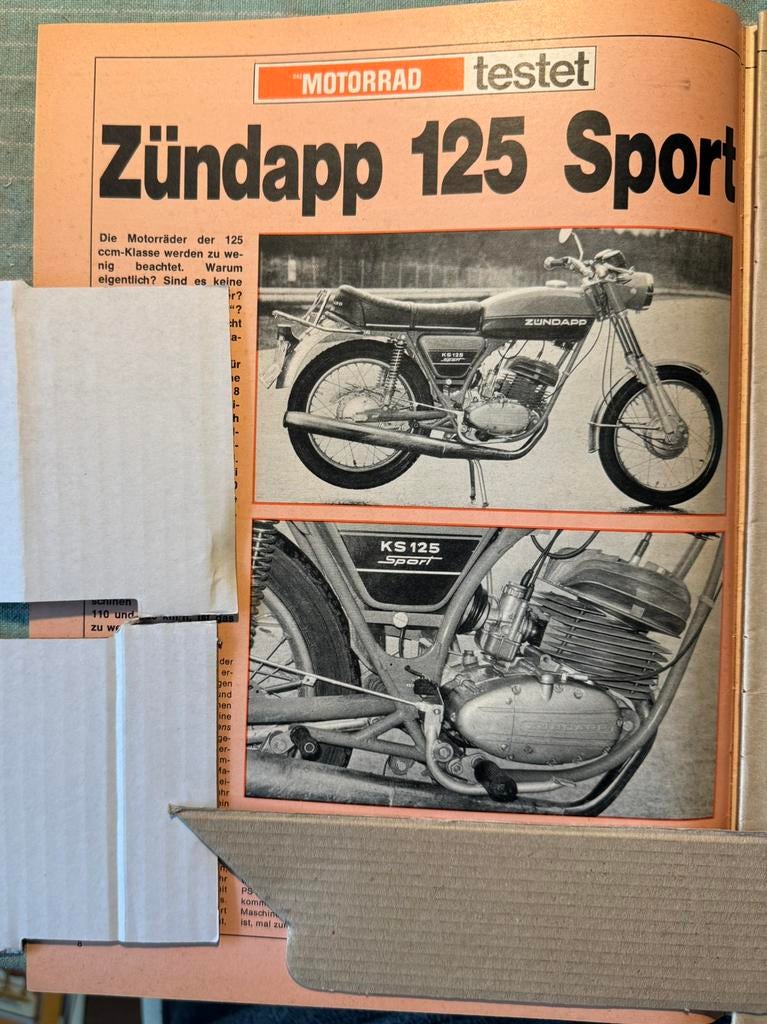 Test Zündapp 125 Sport, Ophalen of Verzenden, Zo goed als nieuw, Motoren