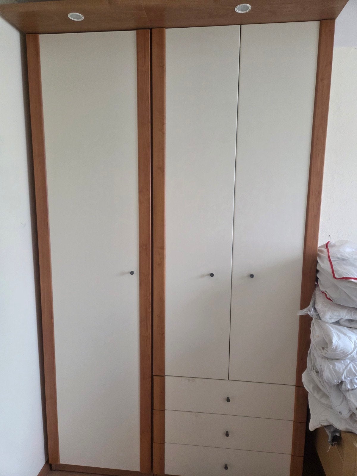 Kledingkast met lades en deuren, Huis en Inrichting, Kasten | Kledingkasten, Ophalen, Modern en functioneel, Gebruikt, 100 tot 150 cm