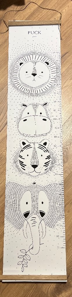 Een leuke groeimeter PUCK met dieren er op (Nieuw), Kinderen en Baby's, Kinderkamer | Inrichting en Decoratie, Ophalen of Verzenden
