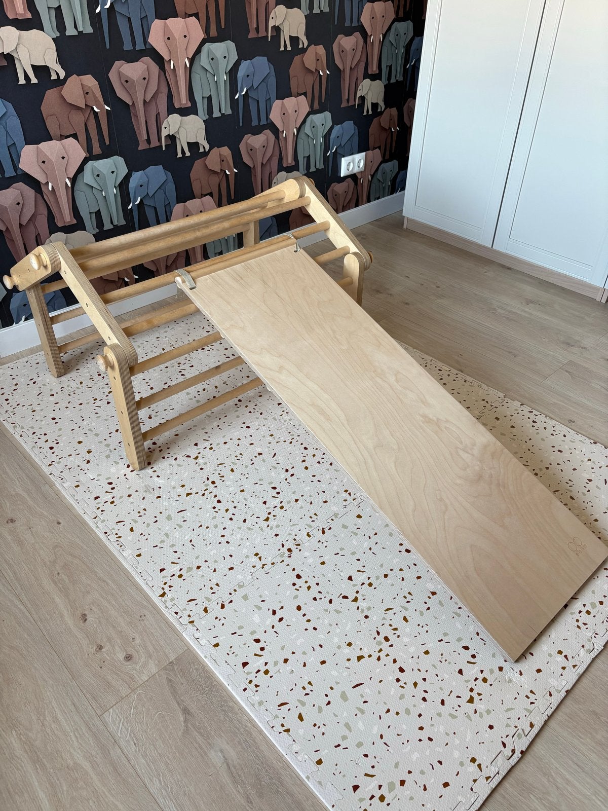 Pikler driehoek Ette Tete klimrek MOPITRI met glijbaan, Ophalen, Zo goed als nieuw