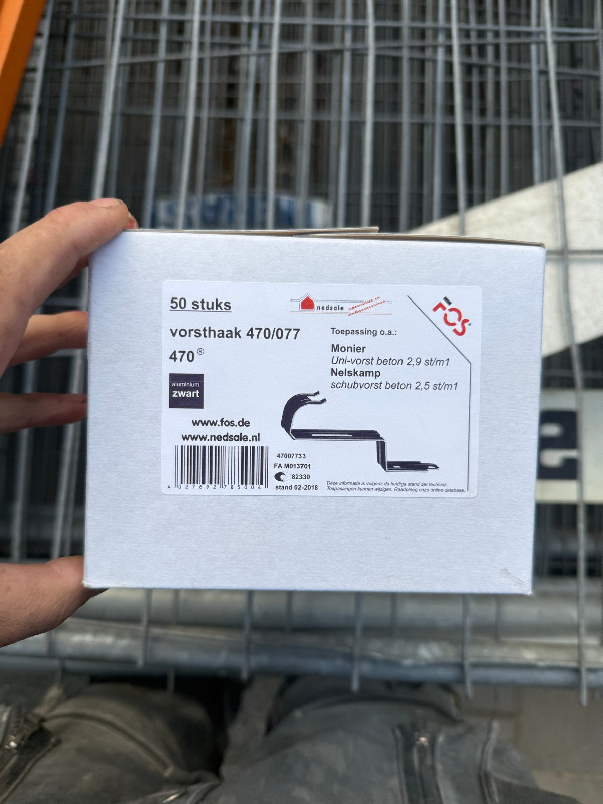 7 dozen,totaal 350 stuks vorsthaak 470/077 aluminium zwart, Zwart, Overige typen, Nieuw, Ophalen of Verzenden