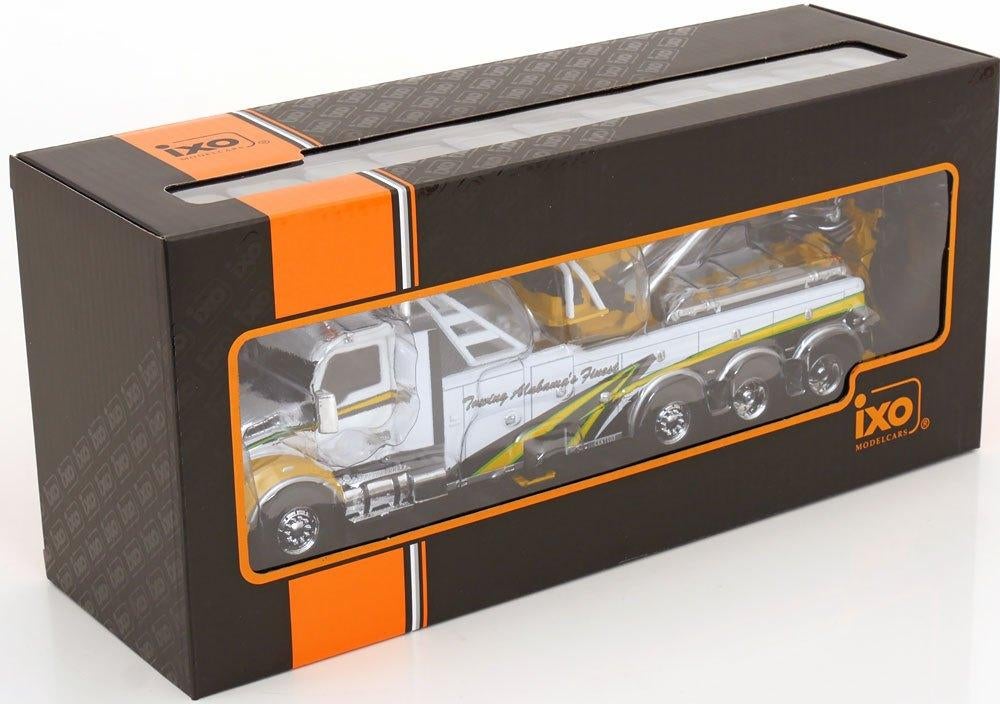IXO 1:43 Kenworth T 880 Wrecker 2018 wit geel - Sleepwagen, Overige merken, -, -, Nieuw