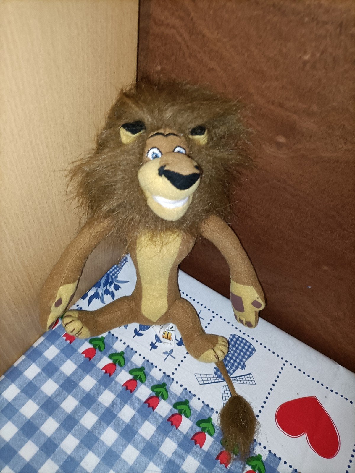 Alex de Leeuw knuffel Madagascar 23 cm groot, Ophalen of Verzenden, Zo goed als nieuw, Overige typen