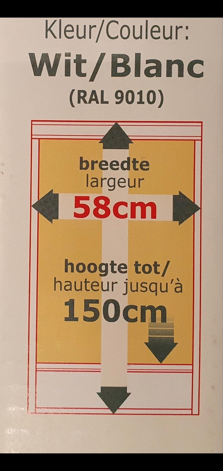 raamrolhor, Doe-het-zelf en Verbouw, Deuren en Horren, Ophalen, Nieuw, Overige typen, Minder dan 200 cm