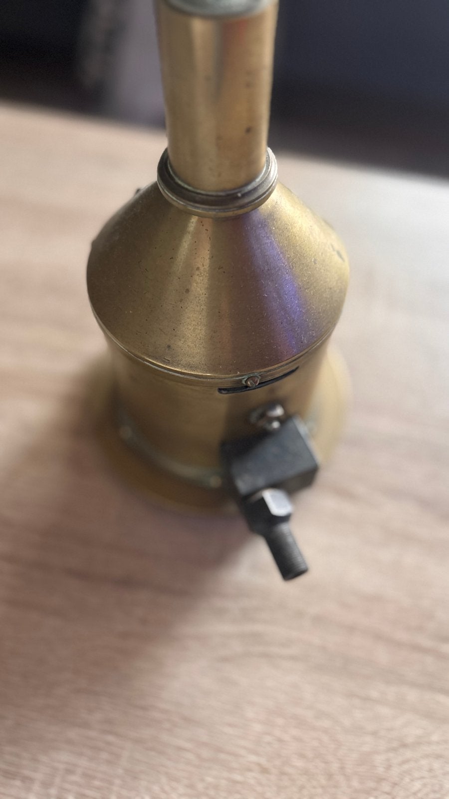Antieke messing mijnlamp - Chance Brothers & Co., Ophalen