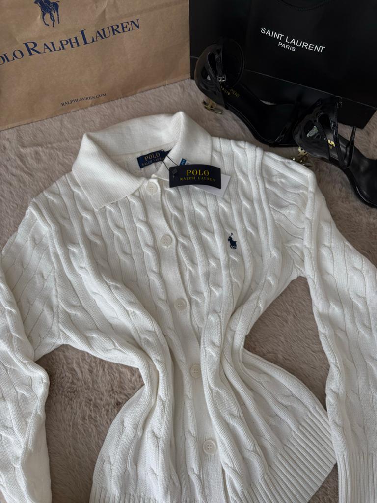 Ralph Lauren Cardigan & Yves Saint Laurent Hakken - Nieuw, Kleding | Dames, Schoenen, Pumps, Zwart, Nieuw, Ophalen of Verzenden