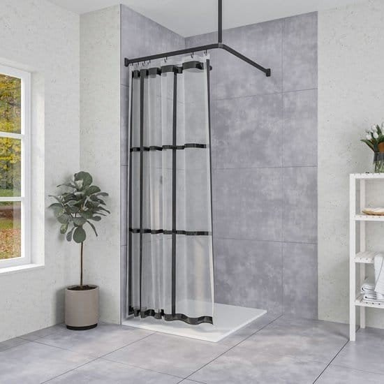 Douchegordijn, nog nieuw in de verpakking. 180x200, Ophalen, Overige kleuren, Nieuw, Douche-accessoire