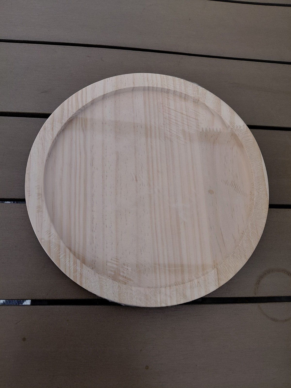 Rond opvouwbaar houten dienblad, Rond, Nieuw, Ophalen of Verzenden, Dienblad