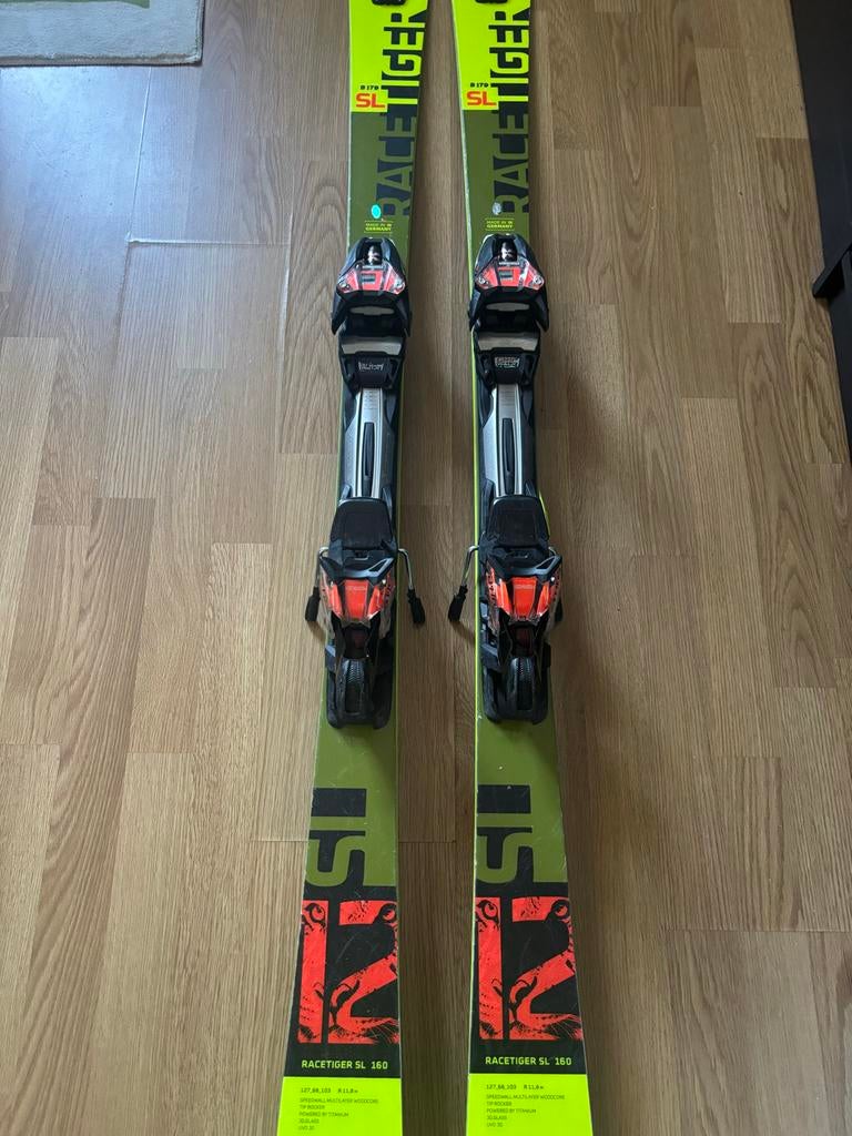 Volkl Racetiger SL ski's, 160cm, Overige merken, 140 tot 160 cm, Gebruikt, Ophalen of Verzenden