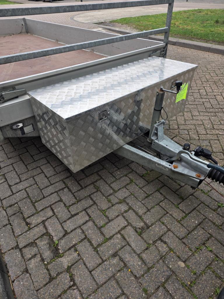 Aluminium disselbak met gasveer en 2 sloten, Ophalen, Gebruikt