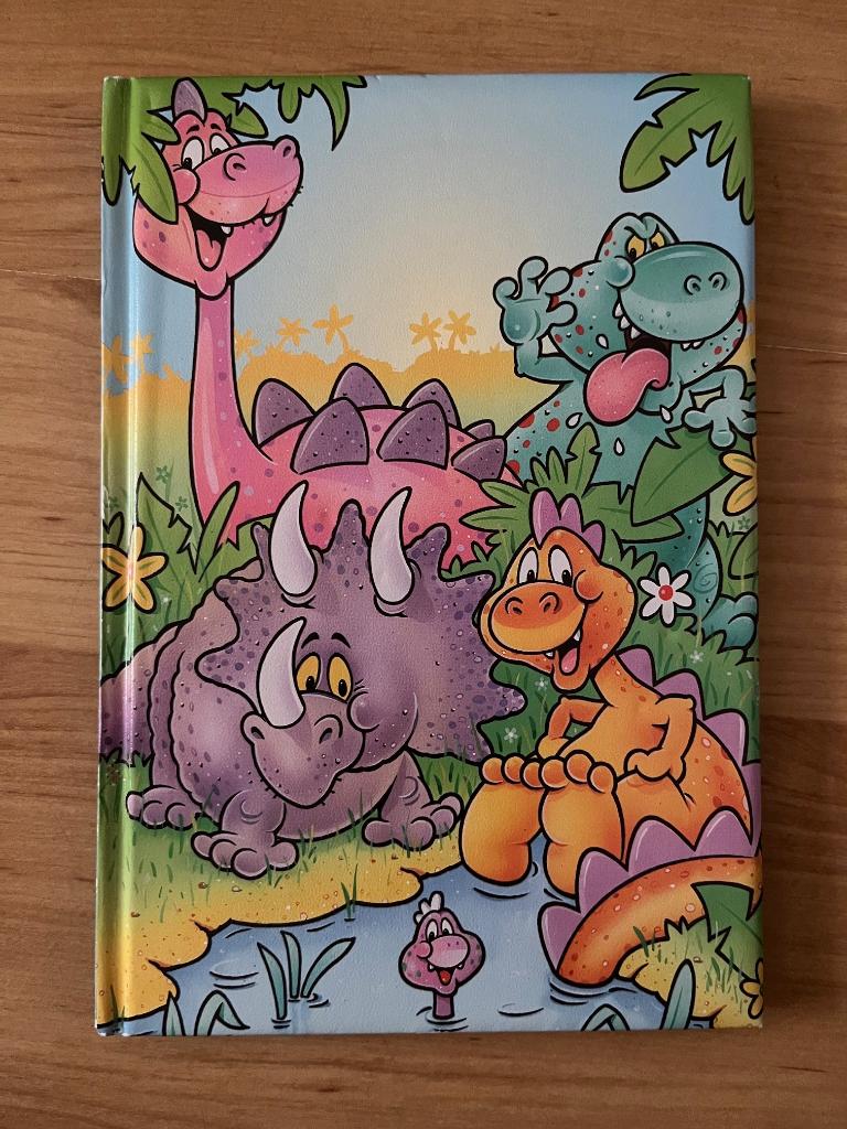 Schrijf-/tekenboekje dinosaurus, Ophalen, Zo goed als nieuw, Knutselen