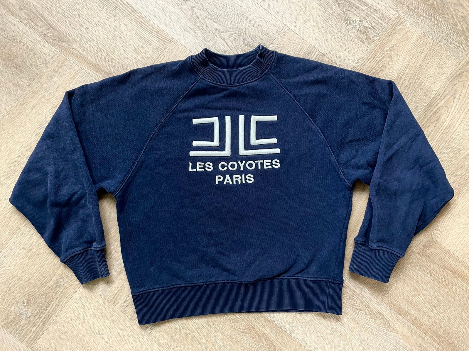 Les Coyotes de Paris blauwe sweater maat 152, Verzenden, Zo goed als nieuw, Jongen, Trui of Vest