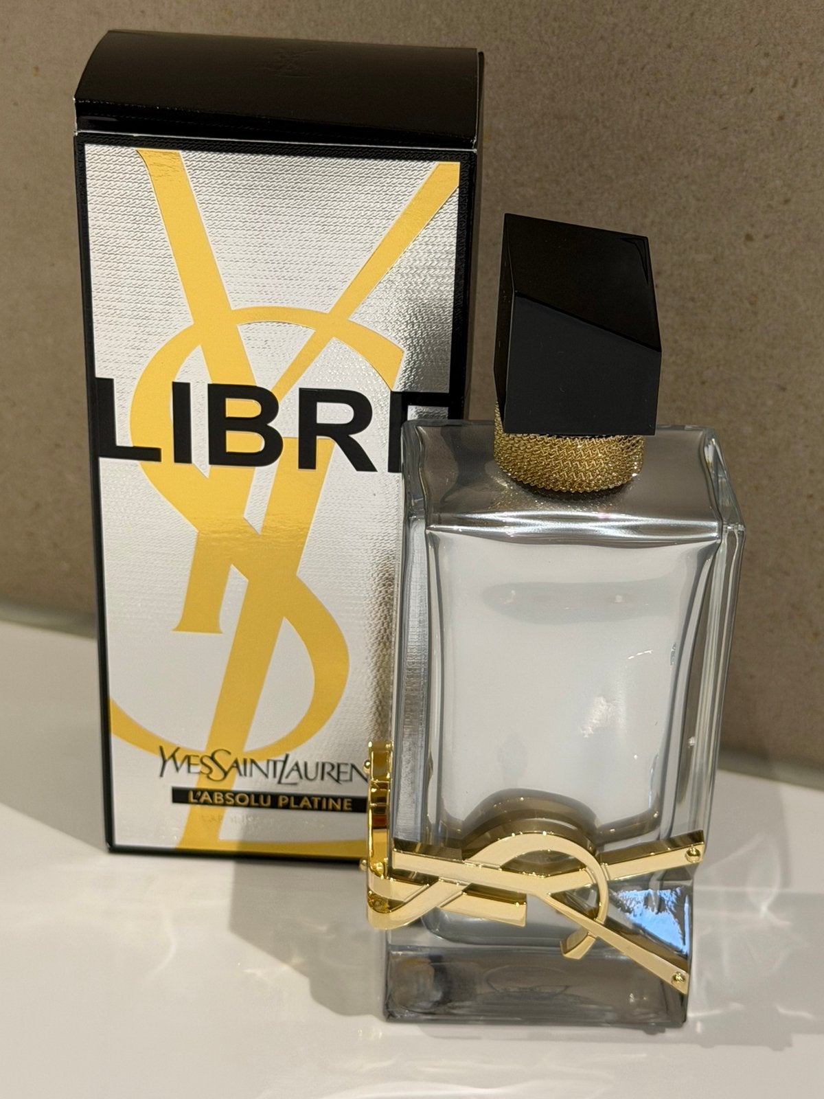 Yves Saint Laurent Libre L'Absolu Platine Eau de Parfum 90ml, Ophalen of Verzenden, Zo goed als nieuw