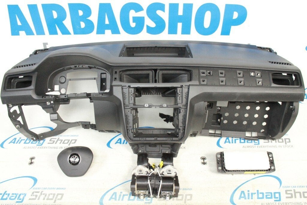 Airbag set - Dashboard zwart Volkswagen Caddy (2015-2020), Gebruikt, Ophalen of Verzenden