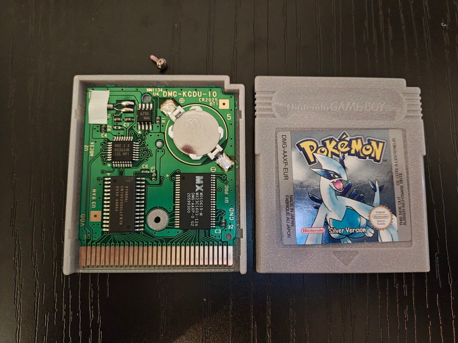 Pokémon Silver (Game Boy Color) - Origineel & Verbeterd, Gebruikt, 1 speler, Ophalen of Verzenden, Role Playing Game (Rpg)