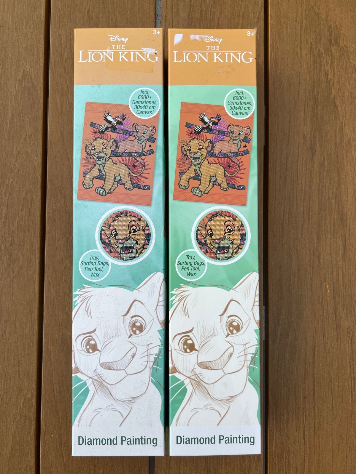 2x Disney Lion King Diamond Painting Pakket Nieuw, Ophalen of Verzenden, Nieuw, Overige typen