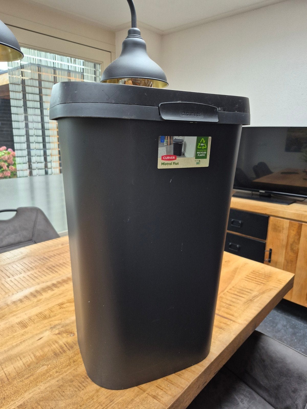 Curver 50L Vuilnisbak/afvalbak met Bag Lock Systeem, 40 liter of meer, Ophalen, Gebruikt, Kunststof