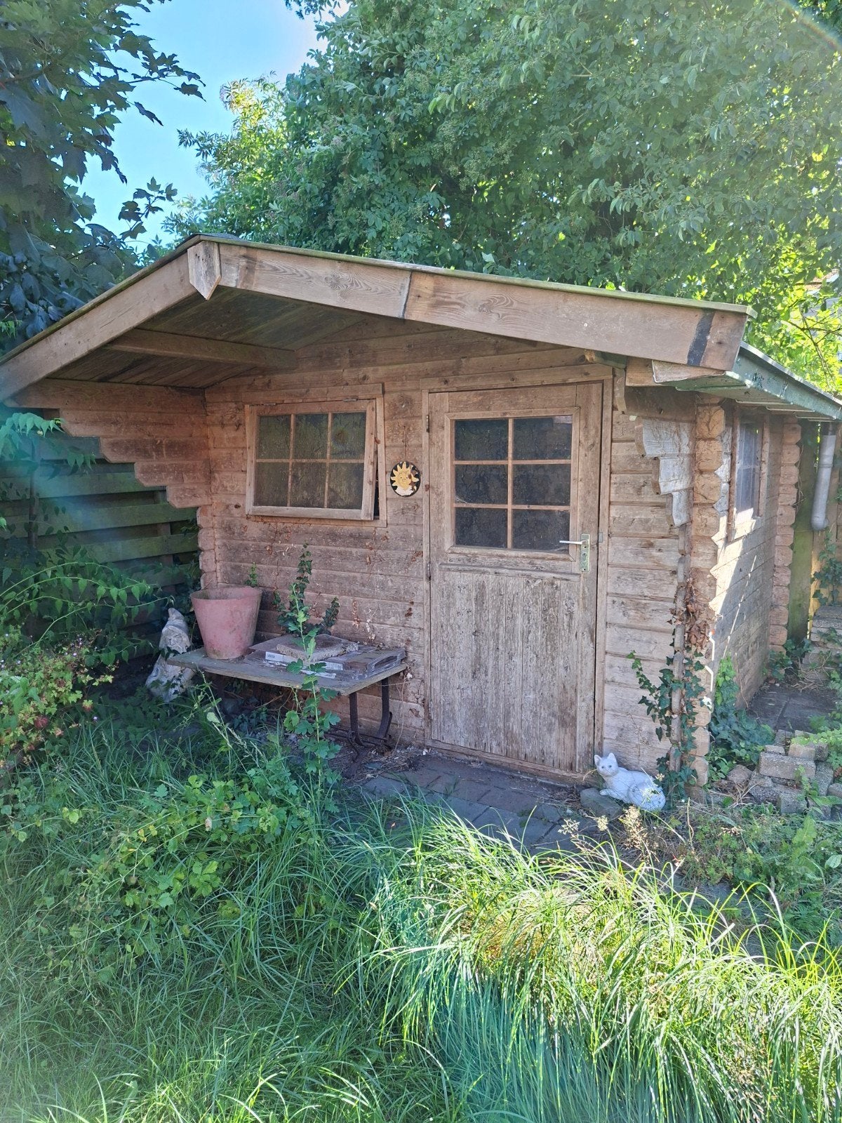 Blokhut, Tuin en Terras, Tegels en Klinkers, Overige typen, Hout, Ophalen