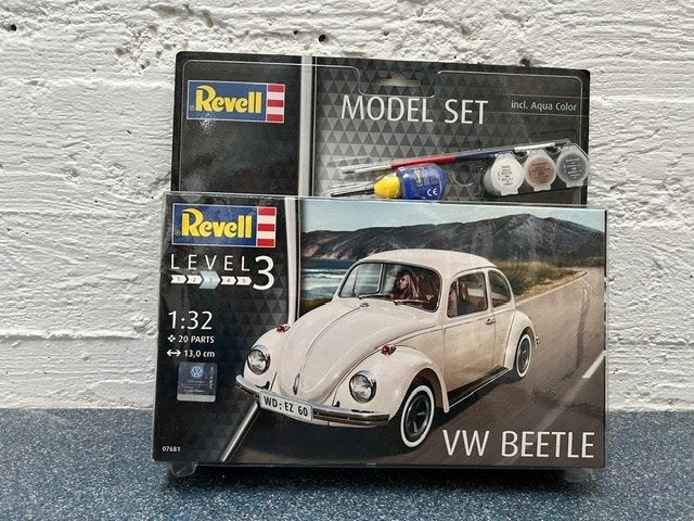 Revell witte kever level 3, Auto, Nieuw, Ophalen of Verzenden, 1:32 tot 1:50