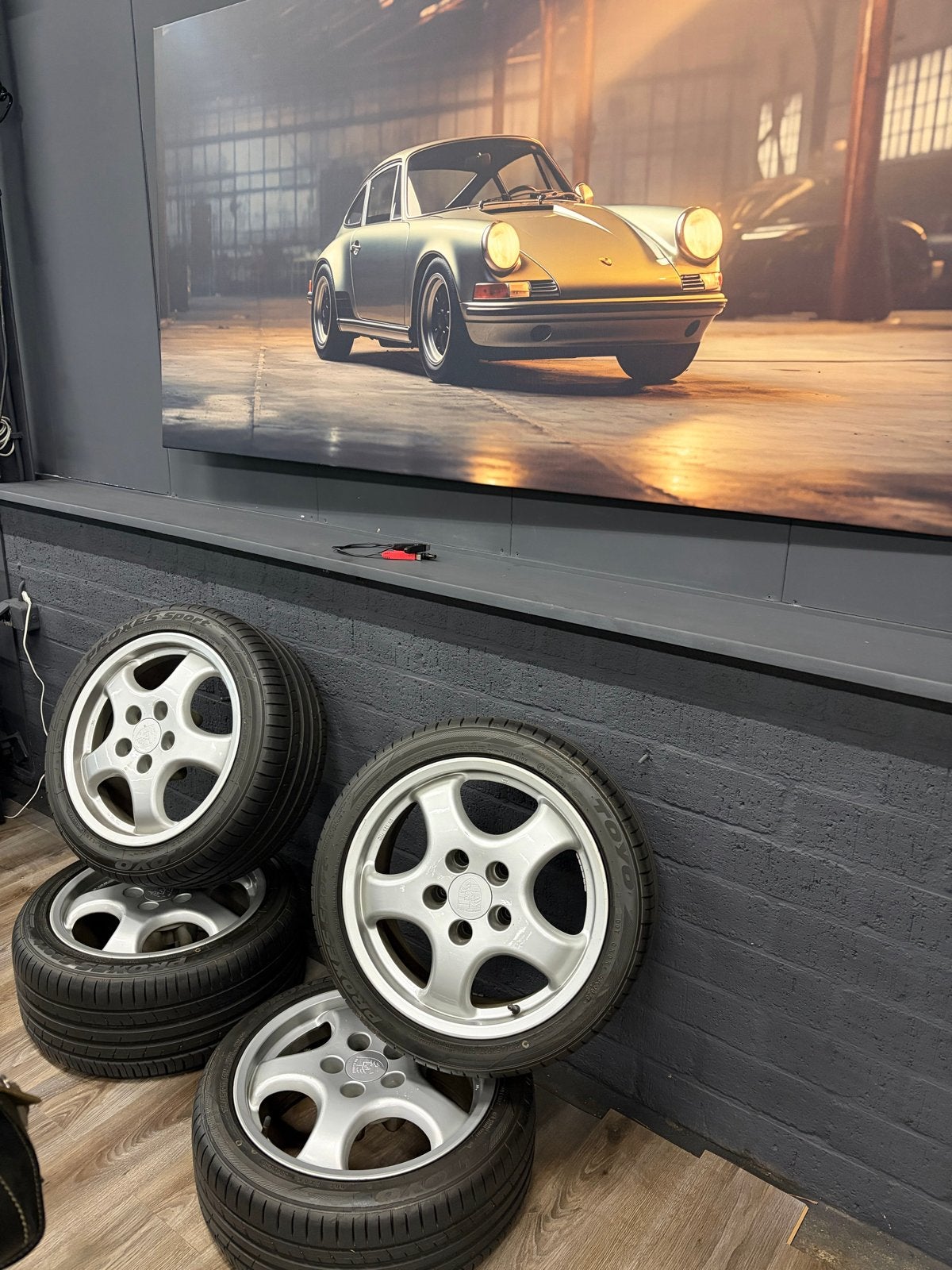 17 inch Porsche Cup velgen met nieuwe Toyo Proxes Sport band, Auto-onderdelen, Gebruikt, 255 mm, Banden en Velgen, 17 inch