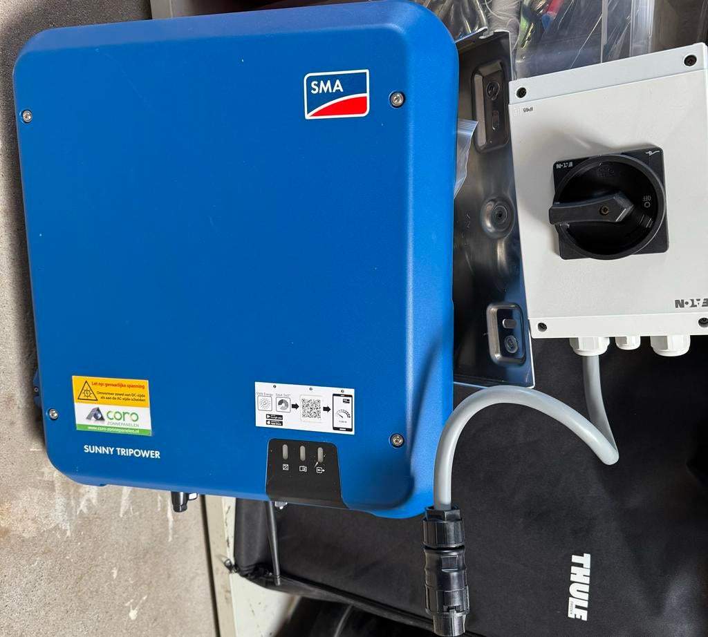 SMA Sunny Tripower 10.0 Omvormer uit 2020, Ophalen, Zo goed als nieuw, Overige typen, 200 wattpiek of meer