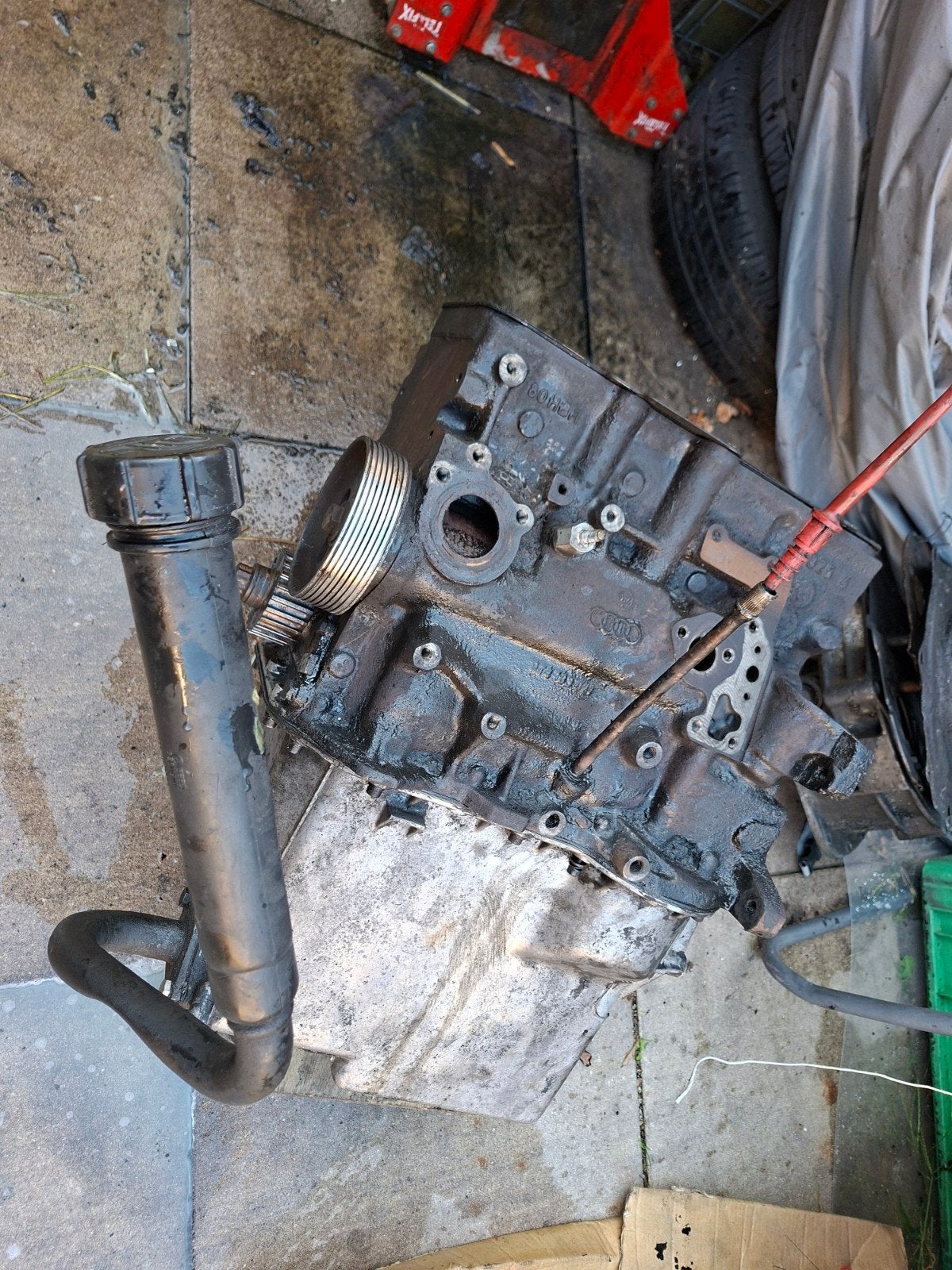 vw t3 1.9d 1y motor in onderdelen., Auto-onderdelen, Ophalen, Gebruikt, Volkswagen