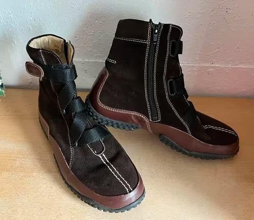 Wolky enkel laarzen bruin maat 40[v], Kleding | Dames, Schoenen, Zo goed als nieuw, Lage of Enkellaarzen, Bruin, Ophalen of Verzenden