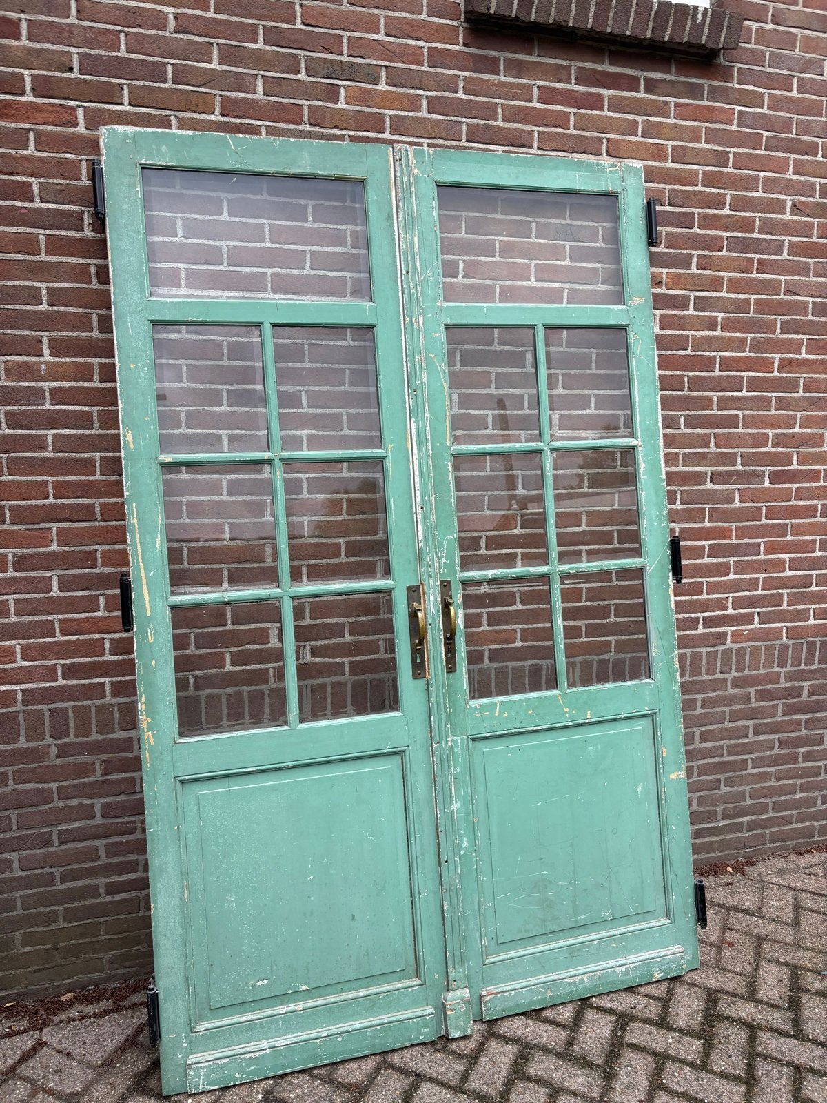 Hoge Franse binnendeuren - 243x155/160 cm, Gebruikt, Binnendeur, Ophalen of Verzenden, Hout