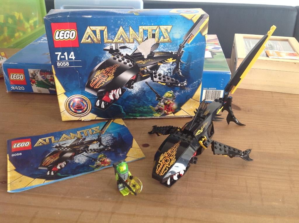 Te koop mooie zgan Lego onderzeeër Atlantis, Ophalen of Verzenden, Zo goed als nieuw, Complete set, Lego