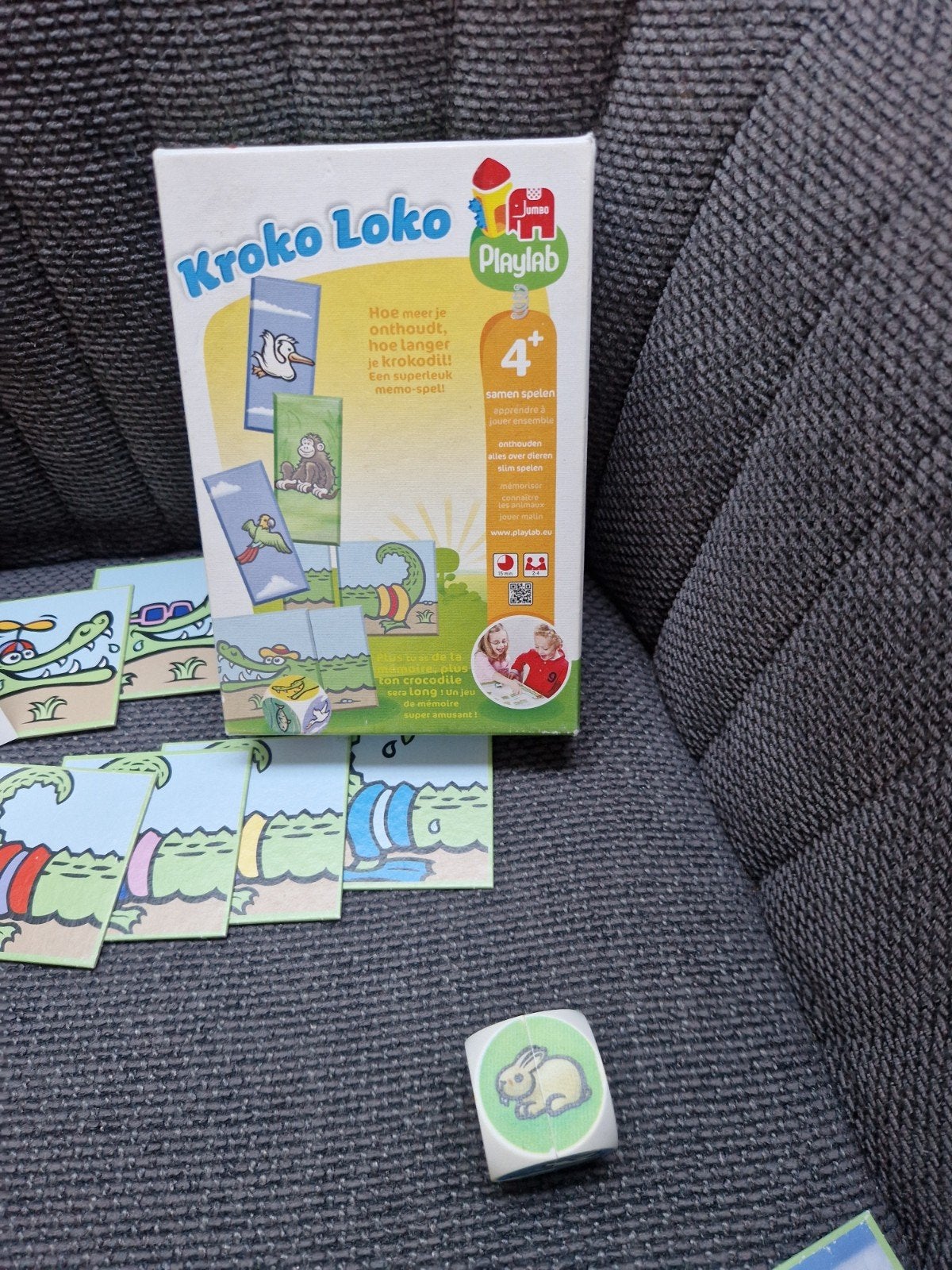 Kroko Loko Geheugenspel Jumbo Playlab, Drie of vier spelers, Ophalen of Verzenden, Gebruikt, Jumbo Playlab