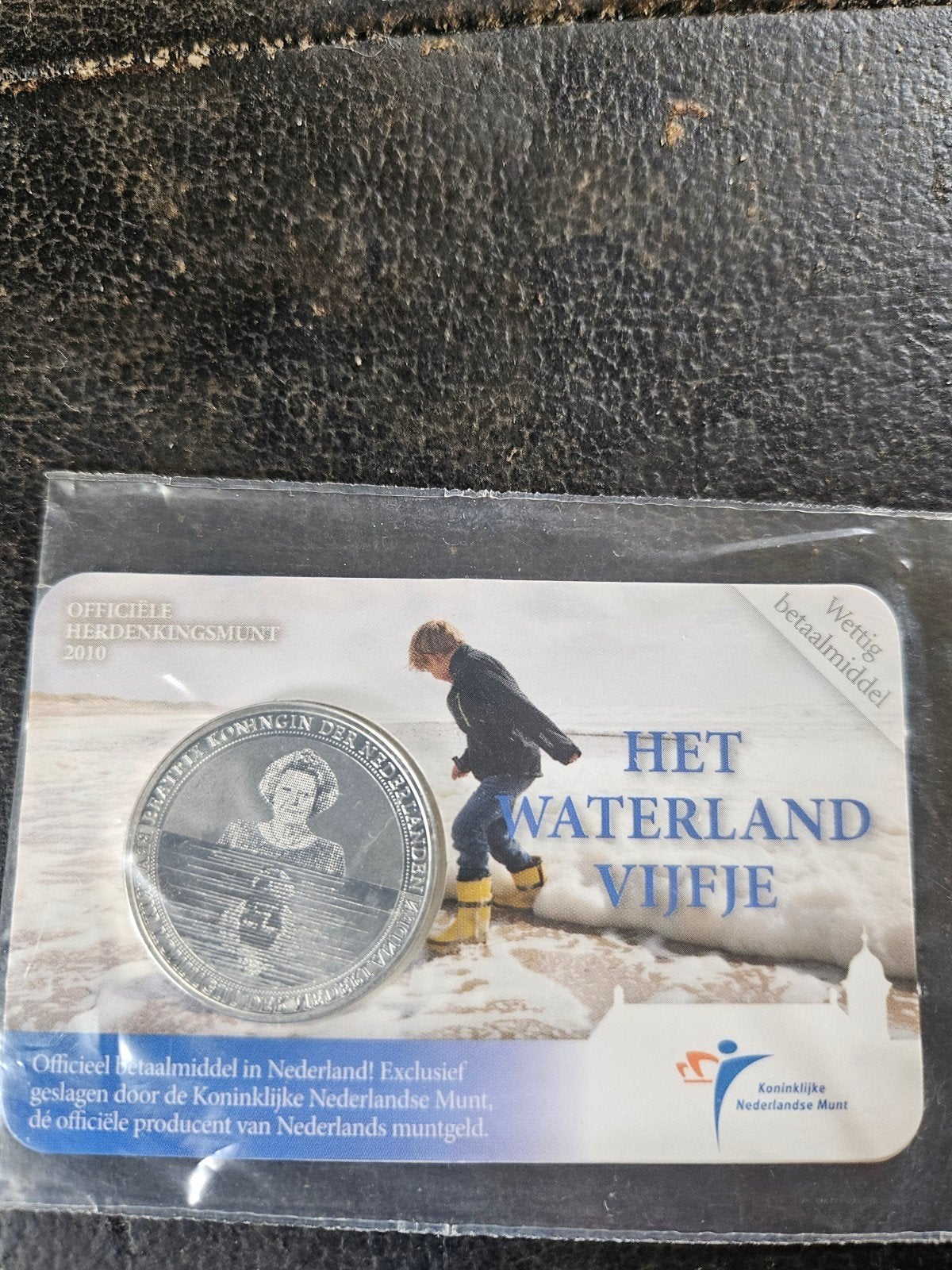 Zwaar verzilverde €5 munt - Het Waterland Vijfje 2010, Postzegels en Munten, Munten | Nederland, Ophalen of Verzenden