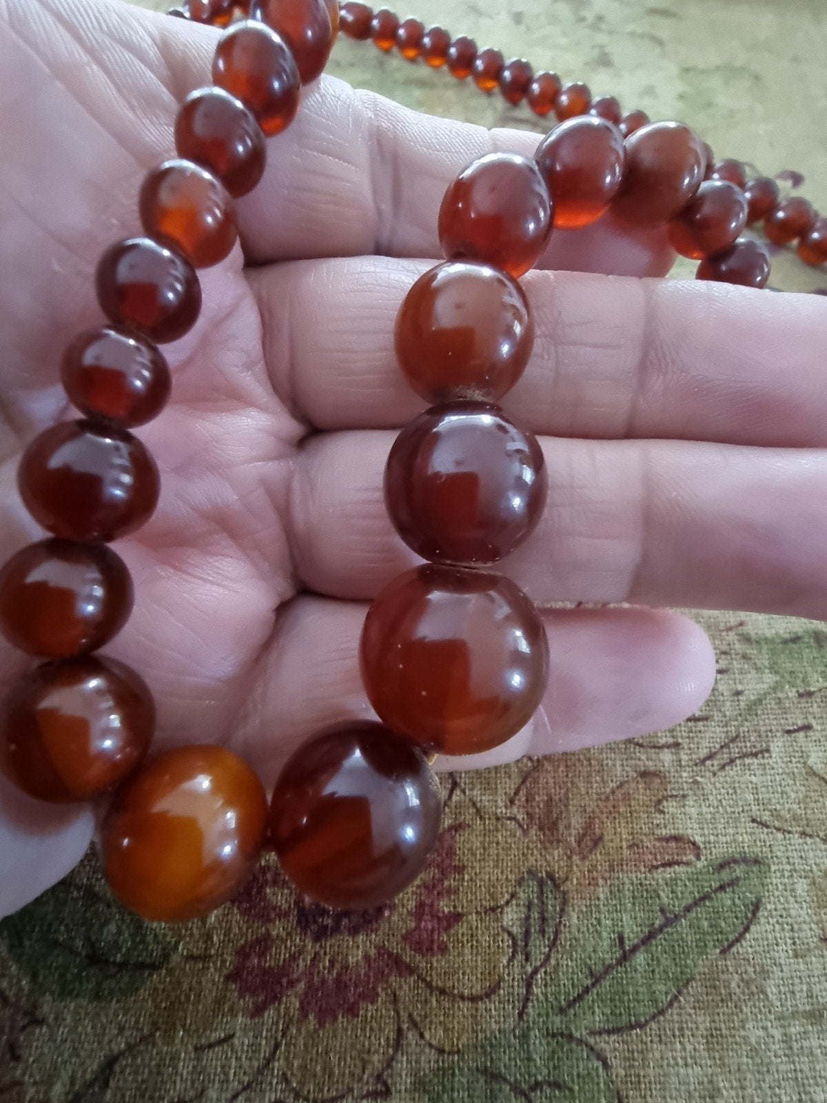 antiek cherry amber bakeliet, Verzenden