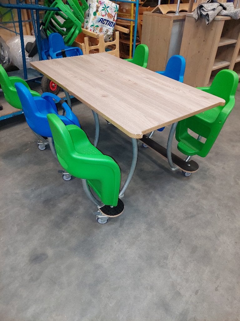 6-zits Kids-F groepstafel Twisttable kinderopvang tafel, Ophalen of Verzenden, Zo goed als nieuw, Tafel(s) en Stoel(en)