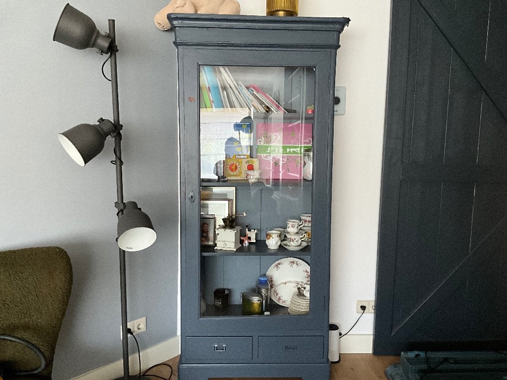 Brocante glazen  kastje, Antiek en Kunst, Curiosa en Brocante, Ophalen