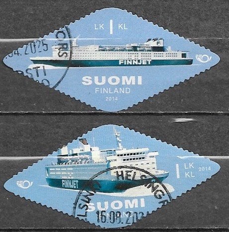 FINLAND serie NORDEN - Gas Turbine Schip "Finnjet" 2014, Verzenden, Finland, Gestempeld