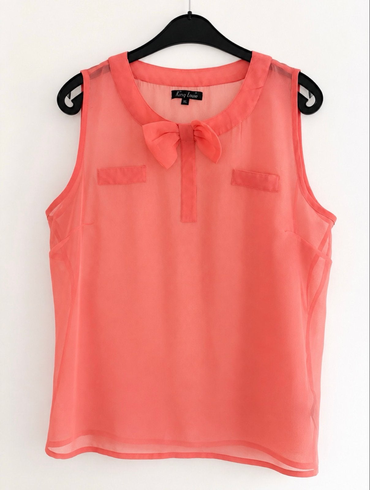 King Louie transparante blouse nieuw M, Maat 38/40 (M), Verzenden, Nieuw, Oranje